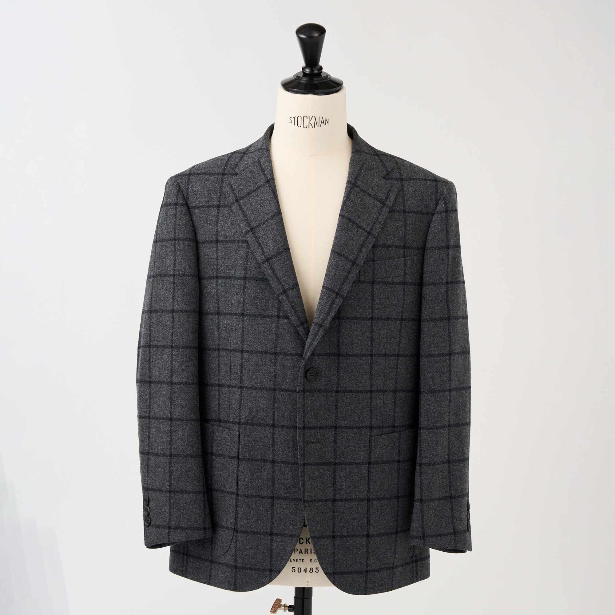 ウインドペンツイードジャケット（グレー）