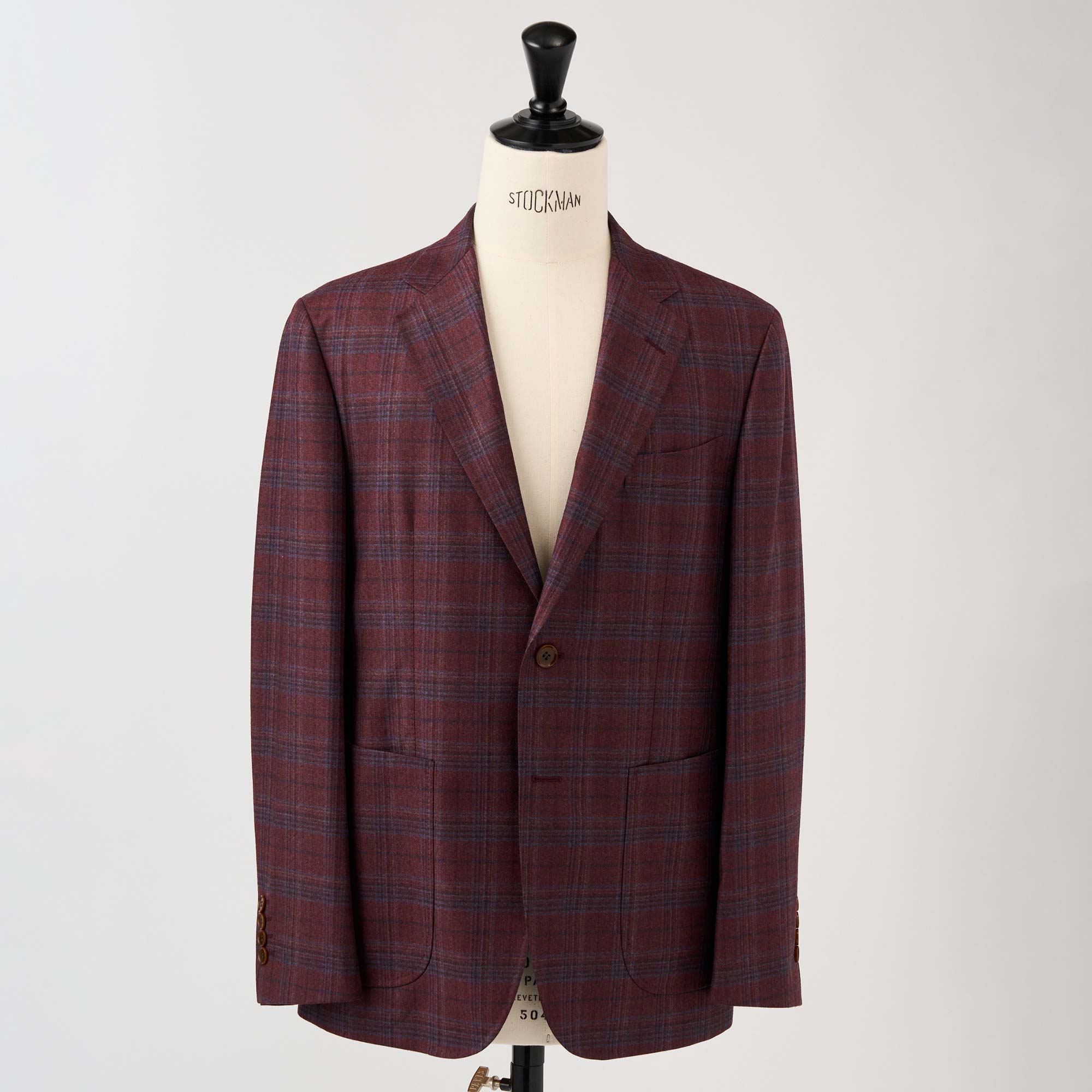 ウールウインドペンジャケット（ボルドー）