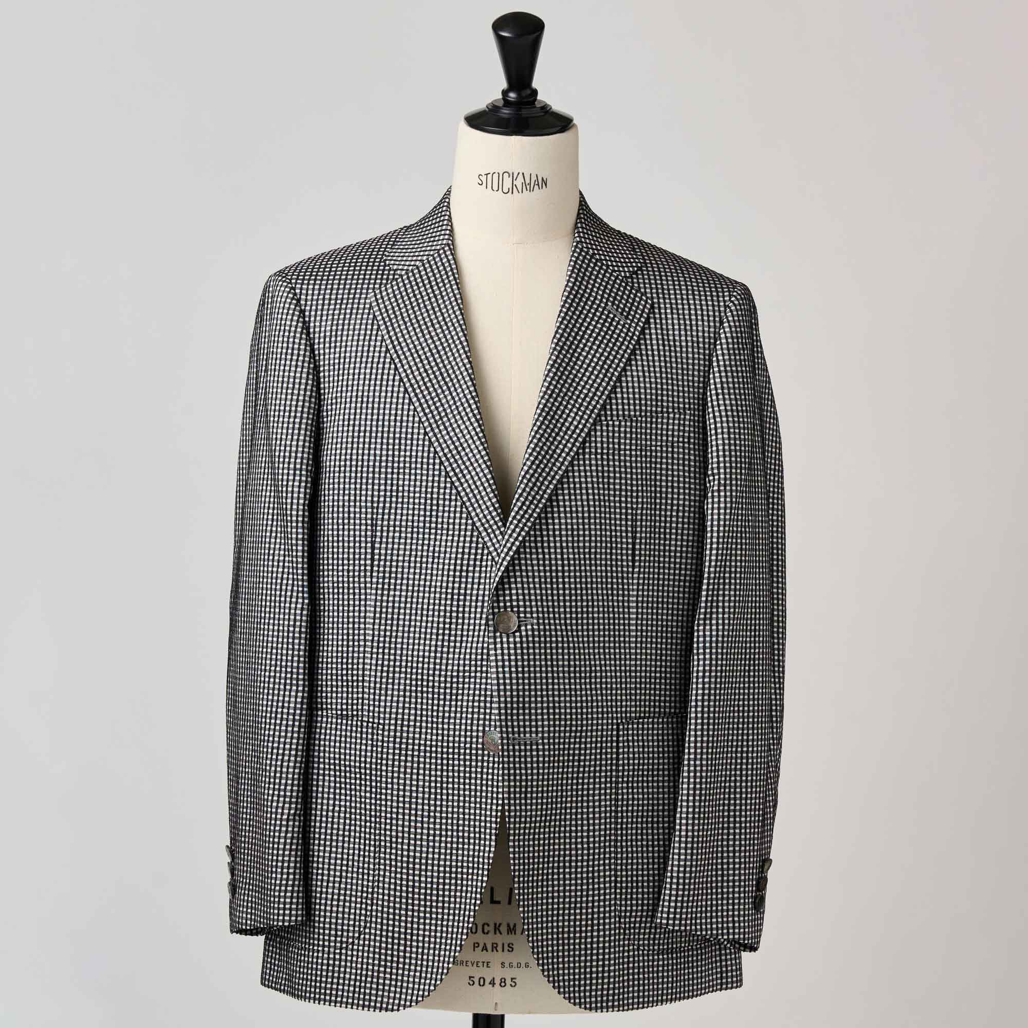 白黒シルクモール ジャケット