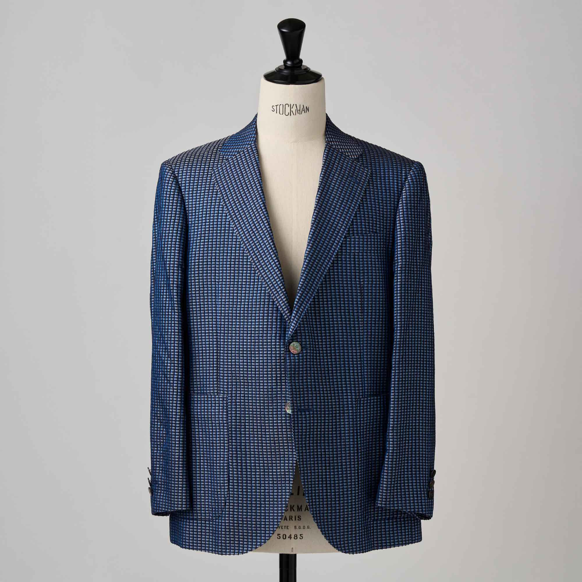 ネイビー シルクモール ジャケット