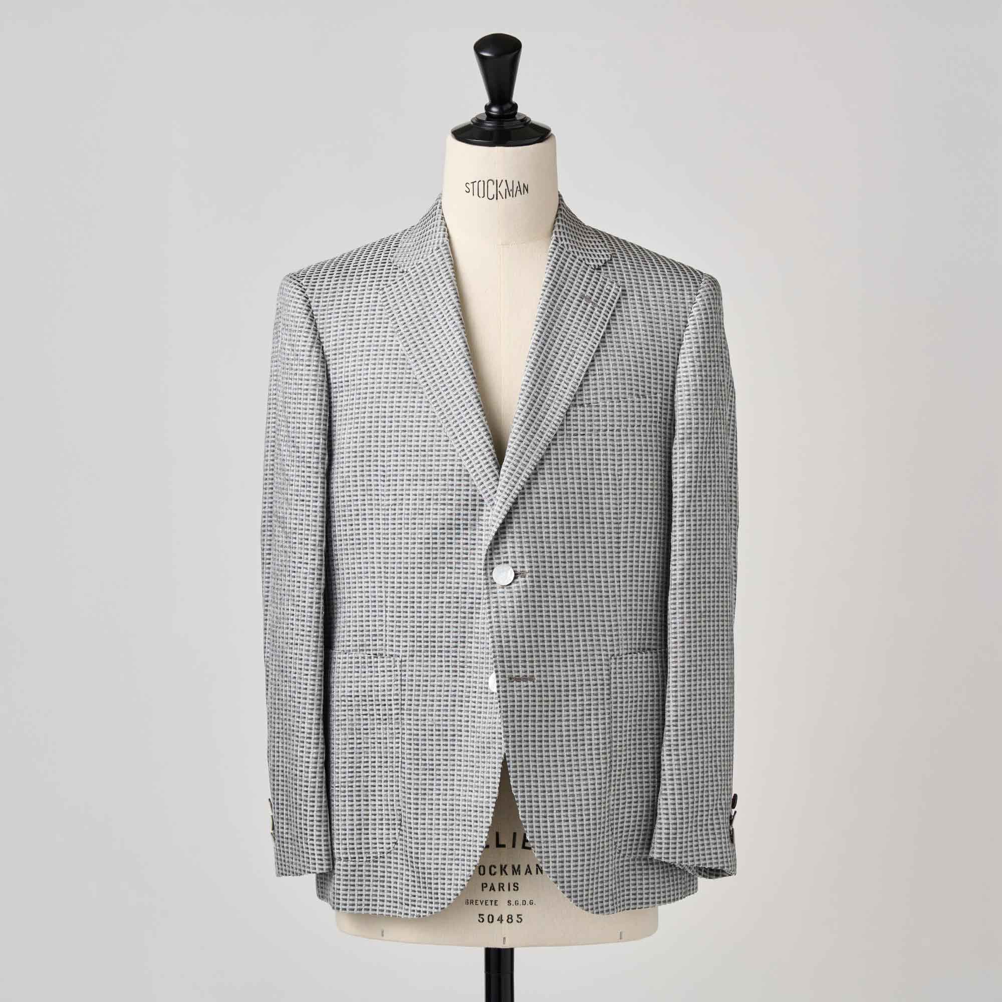 ライトグレー シルクモール ジャケット