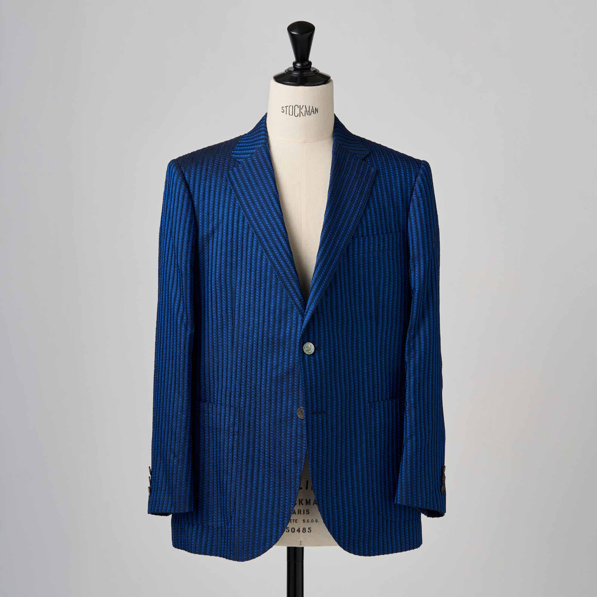 ネイビー シルクモール ジャケット