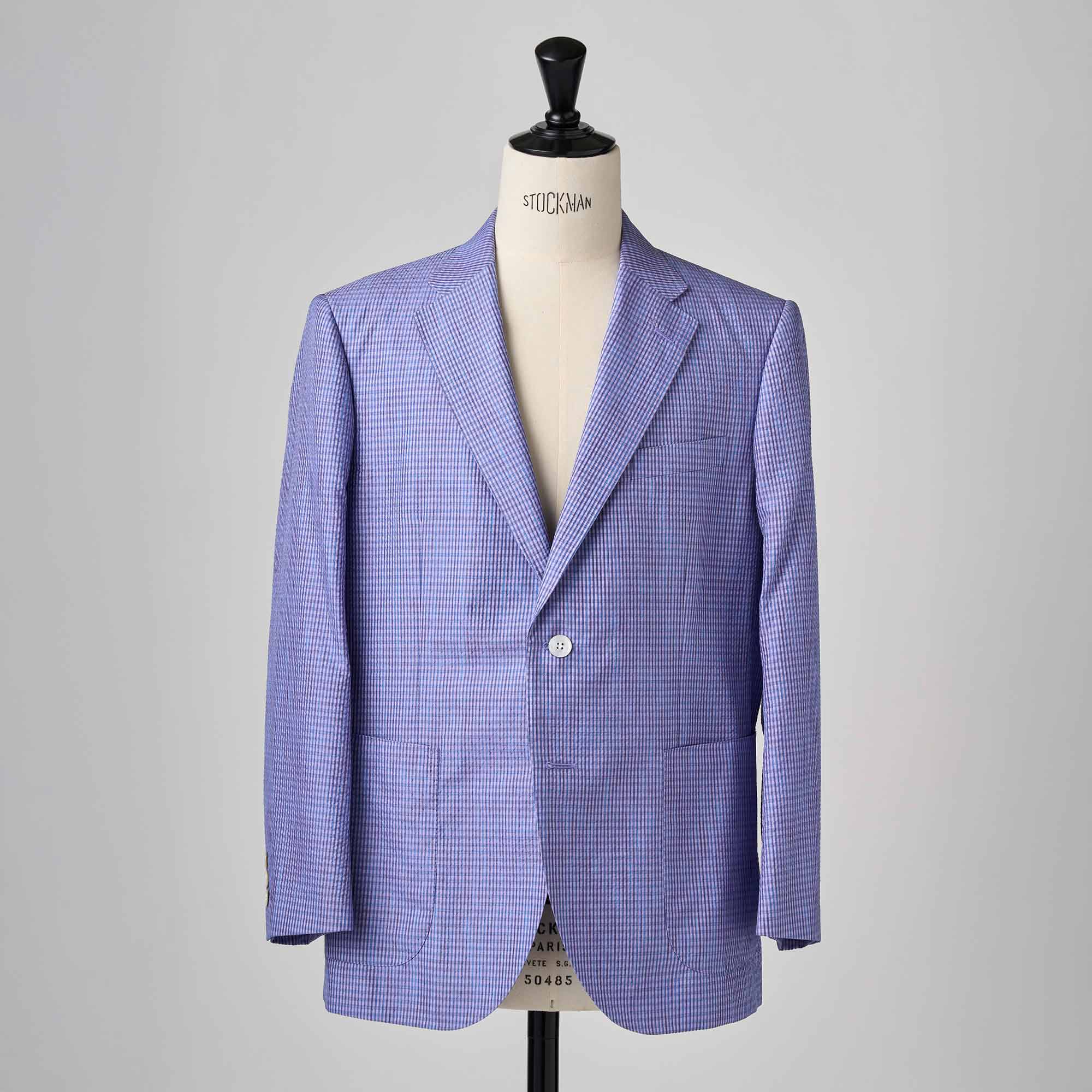 ラベンダーシルクサッカー ジャケット