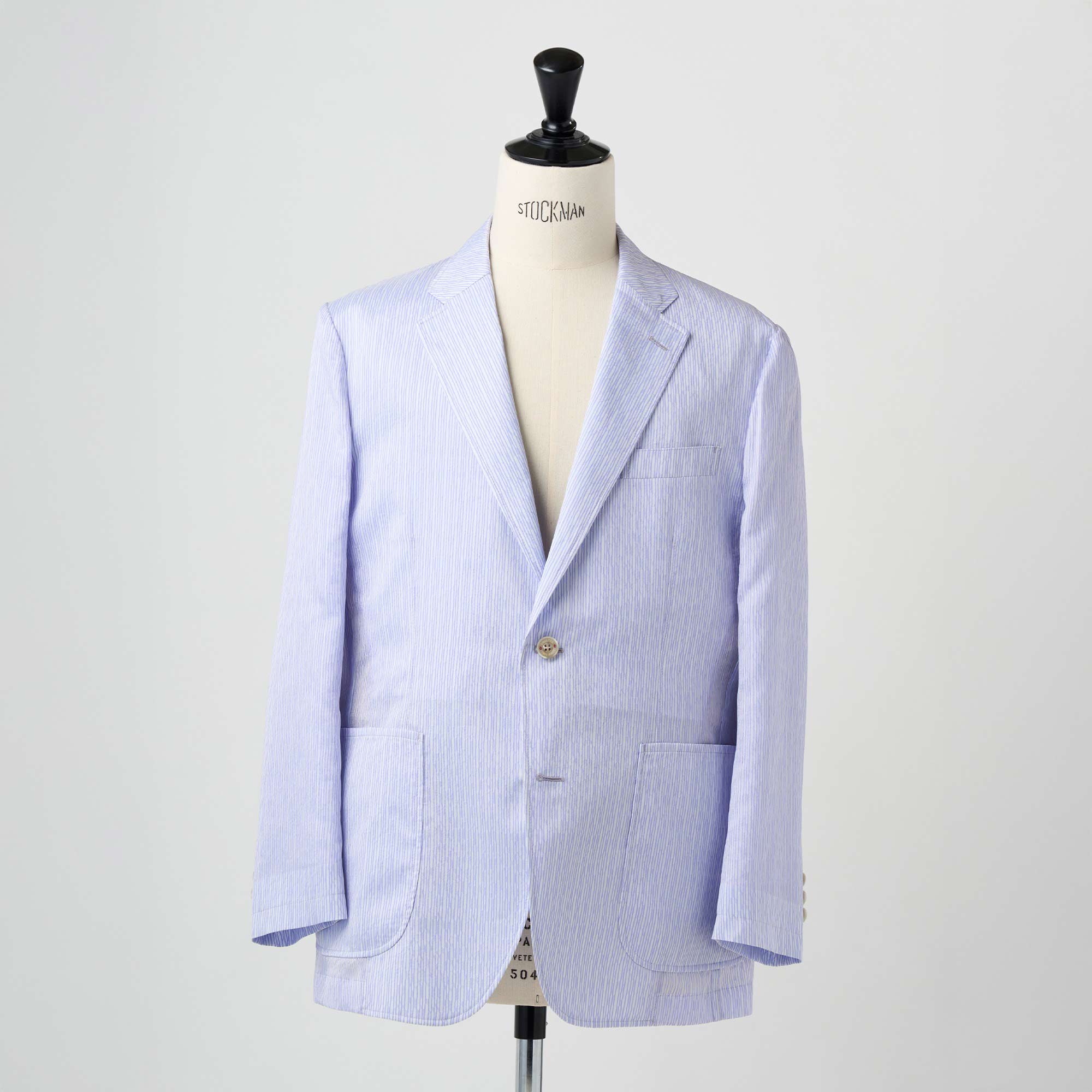 ラベンダーシルクポリエステルオーガンジー ジャケット