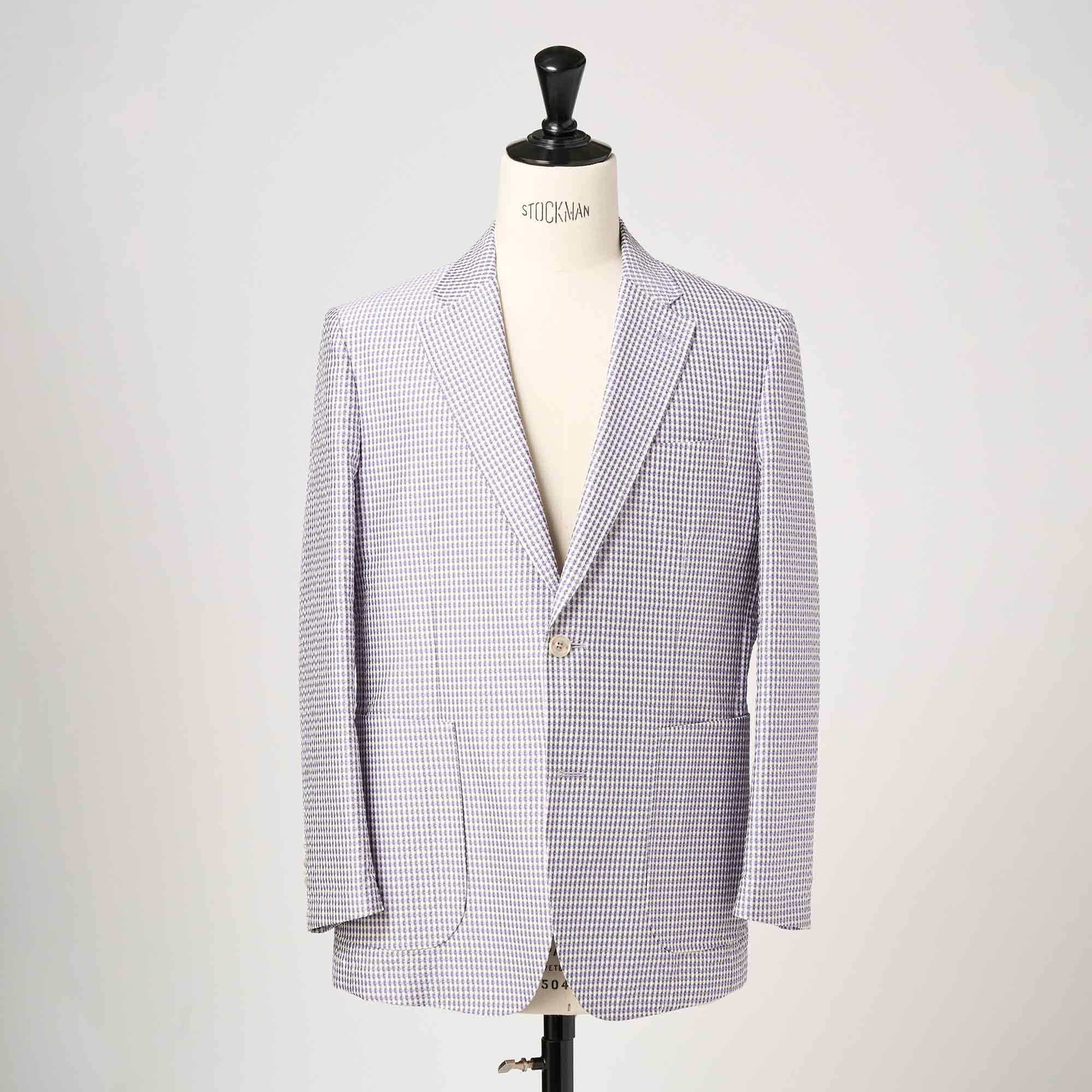 シルクポリエステルサッカー ジャケット