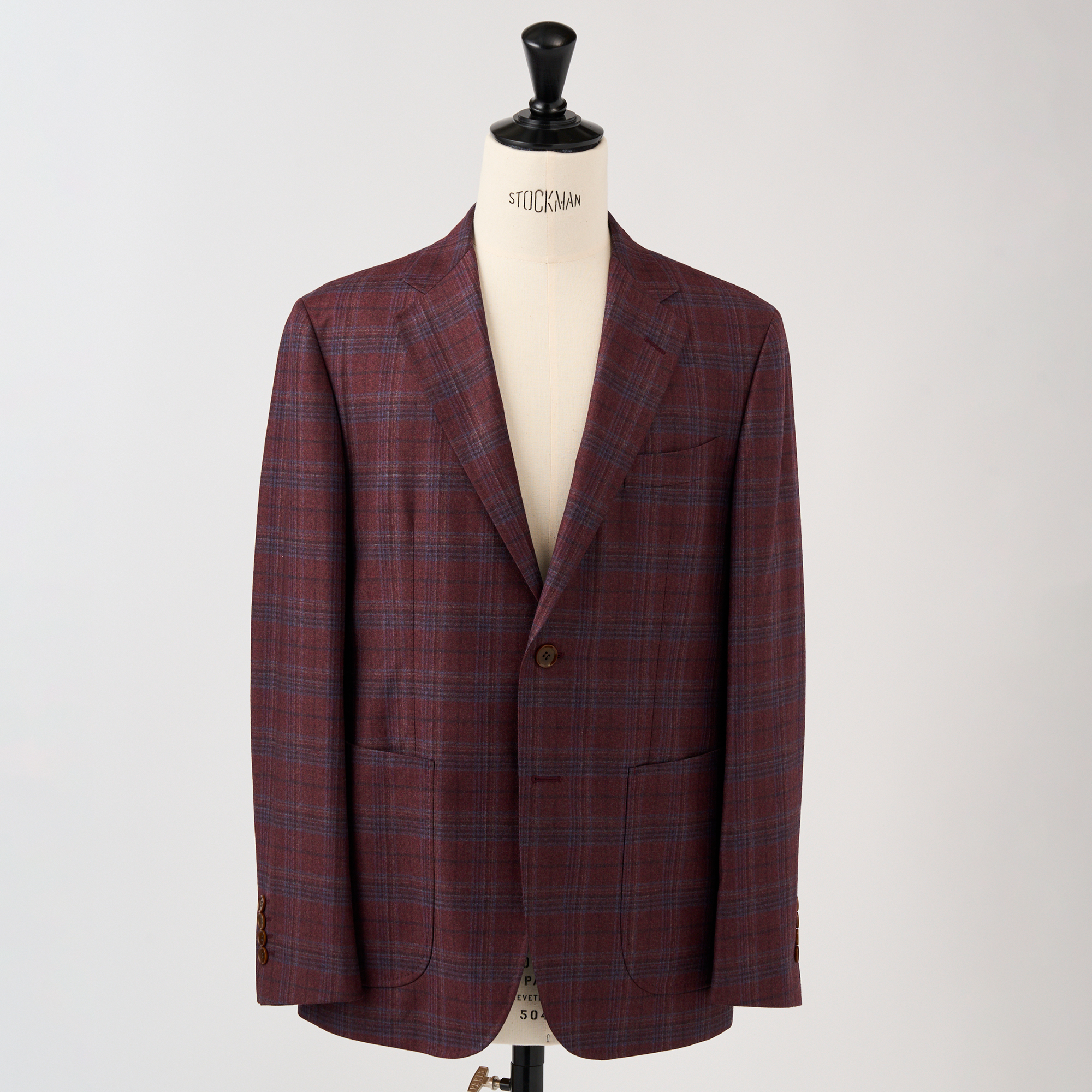 ウールウインドペンジャケット（ボルドー）